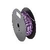 Cables de Haut-Parleurs Cable compatible avec haut-parleur torsade 2x1.50mm2 Violet noir 100m