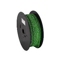 Cables de Haut-Parleurs Cable compatible avec haut-parleur torsade 2x2.50mm2 Vert noir 100m