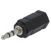 Cables Jack Adaptateur Jack 2.5mm femelle Jack 3.5mm prise male - Noir