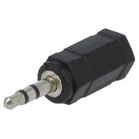 Cables Jack Adaptateur Jack 2.5mm femelle Jack 3.5mm prise male - Noir