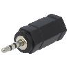 Cables Jack Adaptateur Jack 2.5mm prise male Jack 3.5mm femelle - Noir