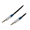 Cables Jack Cable Jack 3.5mm male des deux cotes 1.5m - Noir