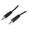 Cables Jack Cable Jack 3.5mm male des deux cotes 10m - Noir