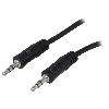 Cables Jack Cable Jack 3.5mm male des deux cotes 2m - Noir