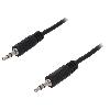 Cables Jack Cable Jack 3.5mm male des deux cotes 3m - Noir
