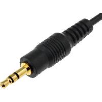 Cables Jack Fiche Jack Male 3.5mm doree avec cable 80cm