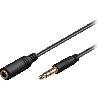 Cables Jack rallonge cable Jack 3.5mm male femelle 50cm pour ecouteurs casque