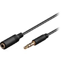 Cables Jack rallonge cable Jack 3.5mm male femelle 50cm pour ecouteurs casque