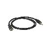 Cables Jack Rallonge Stereo jack 4 poles 60 cm