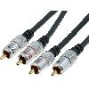 Cables RCA 2 Canaux Cable noir 2xRCA MM - 5m