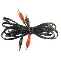 Cables RCA 2 Canaux Cable Signal 2x RCA 5.0m Male Male