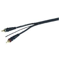 Cables RCA 2C avec Remote Cable RCA Stereo avec cable de remote et double blindage - 4m