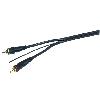 Cables RCA 2C avec Remote Cable RCA Stereo avec cable de remote et double blindage - 5m