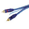 Cables RCA 2C avec Remote Cable RCA Stereo Double-Blinde avec Remote - Serie 400 - 4m