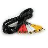 Cables RCA Audio Video Cable audio video 1m 3 prises rouge blanche et jaune