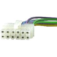 Cables Specifiques Autoradios vers ISO Cable Autoradio Pioneer 12PIN Fils nus - connecteur blanc