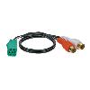 Cables Specifiques Autoradios vers ISO Cable auxiliaire compatible avec autoradio origine Renault Mini-ISO 6 broches