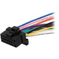 Cables Specifiques Autoradios vers ISO Cable compatible avec Autoradio Alpine 16PIN Fils nus - connecteur noir