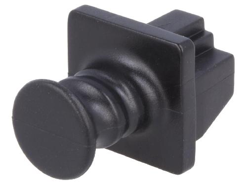 Cable - Connectique Pour Peripherique Cache anti-poussiere enfichable pour prise RJ45 - Noir