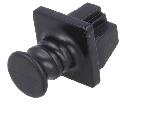 Cable - Connectique Pour Peripherique Cache anti-poussiere enfichable pour prise RJ45 - Noir