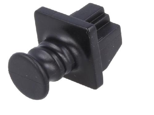 Cable - Connectique Pour Peripherique Cache anti-poussiere enfichable pour prise RJ45 - Noir