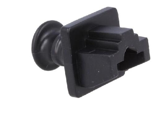 Cable - Connectique Pour Peripherique Cache anti-poussiere enfichable pour prise RJ45 - Noir