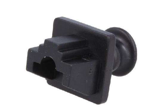 Cable - Connectique Pour Peripherique Cache anti-poussiere enfichable pour prise RJ45 - Noir