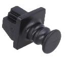 Cable - Connectique Pour Peripherique Cache anti-poussiere enfichable pour prise RJ45 - Noir