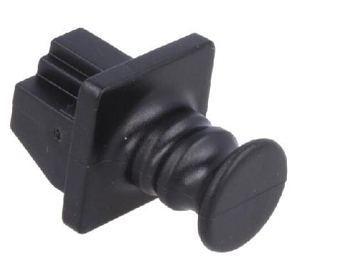 Cable - Connectique Pour Peripherique Cache anti-poussiere enfichable pour prise RJ45 - Noir