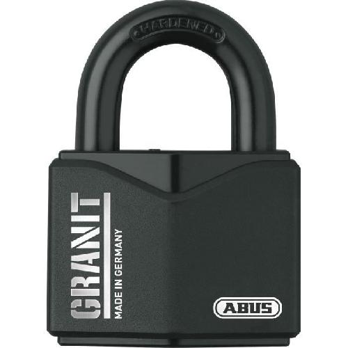 Serrure De Meuble - Verrou De Meuble - Aimant Pour Meuble - Loqueteau Pour Meuble - Targette De Meuble Cadenas - ABUS - Granit Plus 63MM - Acier cémenté - Anse protégée - 55 mm