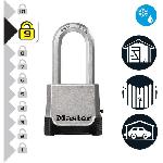 Cadenas De Bagage Cadenas Haute Sécurité - MASTER LOCK - M176EURDLH - Zinc - Anse XL - Extérieur