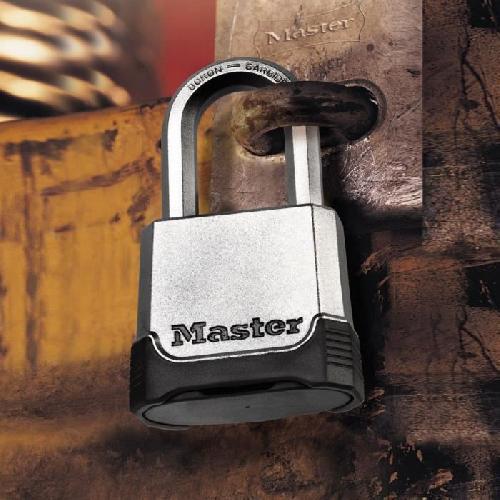 Cadenas De Bagage Cadenas Haute Sécurité - MASTER LOCK - M176EURDLH - Zinc - Anse XL - Extérieur