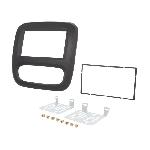 Facade autoradio Fiat Cadre de radio 2 DIN pour Fiat Nissan Opel Renault - Noir