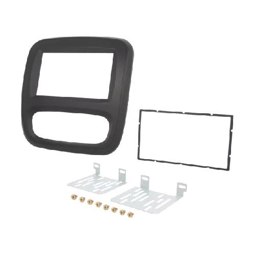 Facade autoradio Fiat Cadre de radio 2 DIN pour Fiat Nissan Opel Renault - Noir