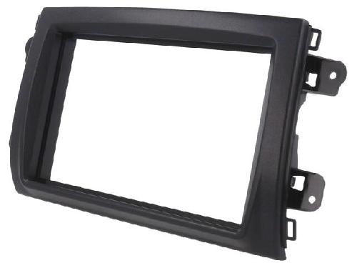 Facade autoradio Fiat Cadre de radio 2 DIN pour Fiat - Noir