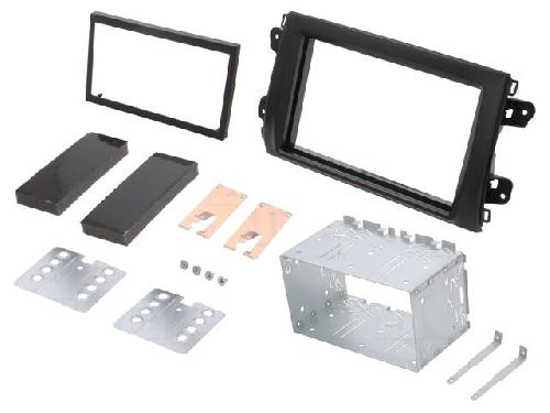 Facade autoradio Fiat Cadre de radio 2 DIN pour Fiat - Noir