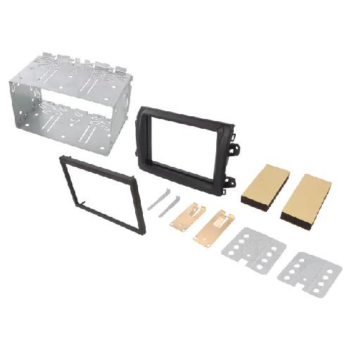 Facade autoradio Fiat Cadre de radio 2 DIN pour Fiat - Noir