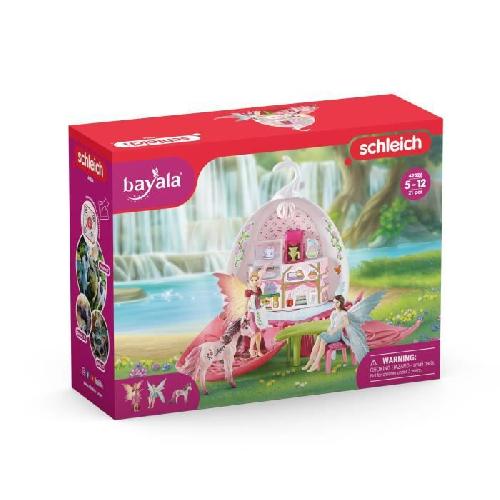 Figurine Miniature - Personnage Miniature Café des Elfes - Coffret de jouets Magique de 21 Pieces avec Fée. Licorne. Maison et Accessoires - Maison de Poupées Enchantée - a