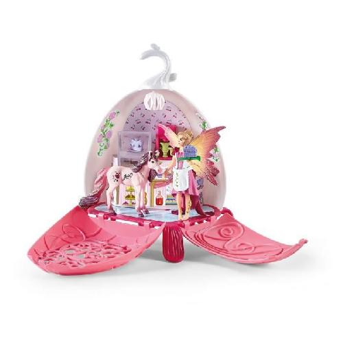 Figurine Miniature - Personnage Miniature Café des Elfes - Coffret de jouets Magique de 21 Pieces avec Fée. Licorne. Maison et Accessoires - Maison de Poupées Enchantée - a