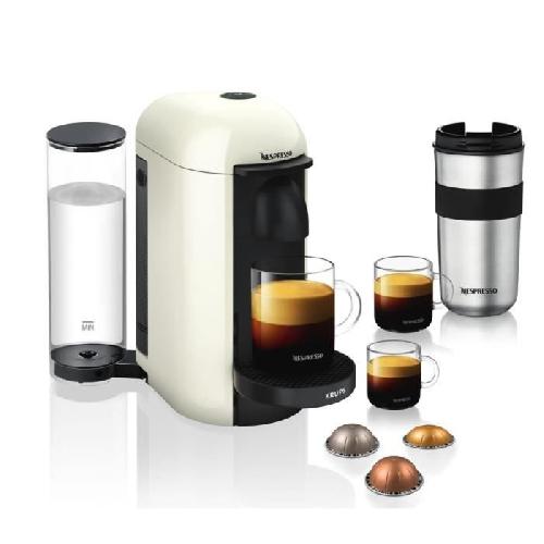 Machine A Expresso Cafetiere a dosette ou capsule Krups NESPRESSO VERTUO PLUS BLANC IVOIRE YY3916FD