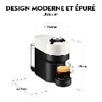 Machine A Expresso Cafetiere a dosette ou capsule Krups NESPRESSO VERTUO POP BLANCHE YY8889FD