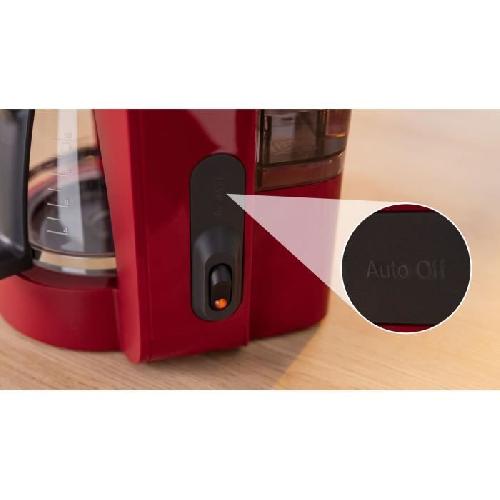 Cafetiere Cafetiere Filtre - BOSCH - TKA2M114 MyMoment - Rouge - Capacité 1.25L - verseuse verre - systeme anti-gouttes