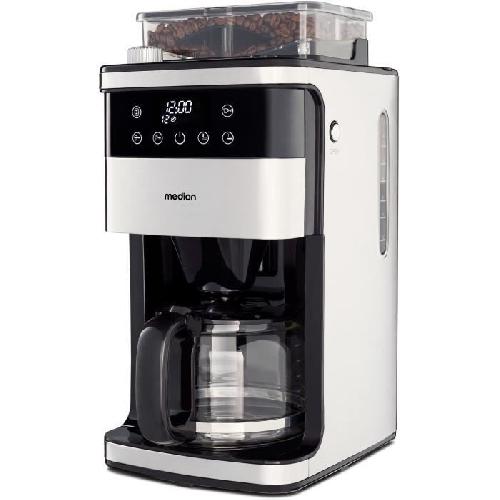 Cafetiere Cafetiere Filtre Digitale avec Broyeur - MEDION - 1000W - 1.5L - Silver