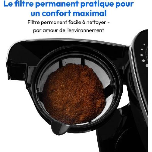 Cafetiere Cafetiere Filtre Digitale Isotherme avec Broyeur - MEDION - 1000W - 1.0L - Noir