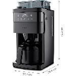 Cafetiere Cafetiere Filtre Digitale Isotherme avec Broyeur - MEDION - 1000W - 1.0L - Noir