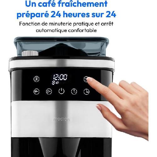 Cafetiere Cafetiere Filtre Digitale Isotherme avec Broyeur - MEDION - 1000W - 1.0L - Silver