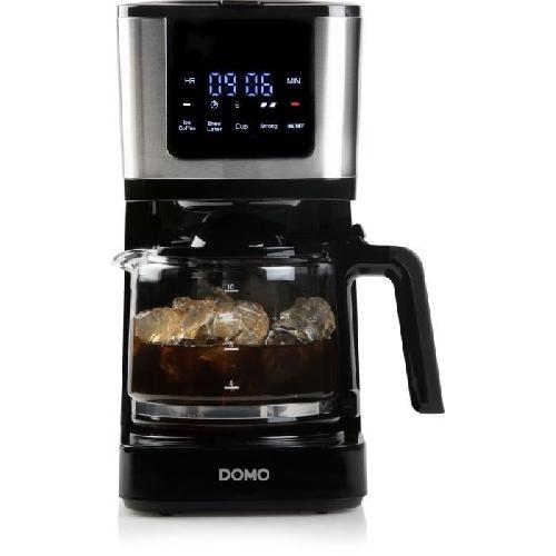 Cafetiere Cafetiere filtre - DOMO - DO733K - 900 W - 4 a 10 tasses - Ecran LCD - 3 intensités - Noir