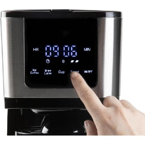 Cafetiere Cafetiere filtre - DOMO - DO733K - 900 W - 4 a 10 tasses - Ecran LCD - 3 intensités - Noir