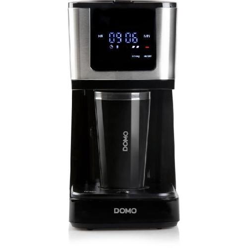 Cafetiere Cafetiere filtre - DOMO - DO733K - 900 W - 4 a 10 tasses - Ecran LCD - 3 intensités - Noir