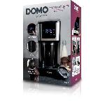 Cafetiere Cafetiere filtre - DOMO - DO733K - 900 W - 4 a 10 tasses - Ecran LCD - 3 intensités - Noir